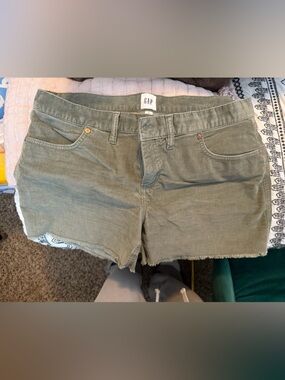 GAP Olive Utility Corduroy Shorts